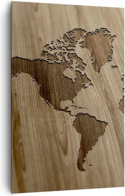 Produktbild von Bild auf Leinwand - Leinwandbild - Einteilig - Geographie Globus Karte - 80x120cm - Wand Bild - Wanddeko - Wandbilder - Leinwanddruck - Wanddekoration - Leinwand bilder - Wandbild - PA80x120-3042