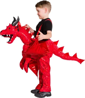 Produktbild von Drache rot ride on Kinderkostüm