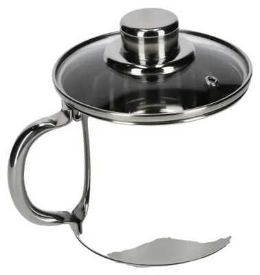 Image de Casserole, en acier inoxydable, compatible avec les plaques à induction, couleur argent