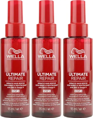 Produktbild von Wella Ultimate Repair Miracle Hair Rescue 3 x 95 ml Step 3 Feuchtigkeitsspray Set