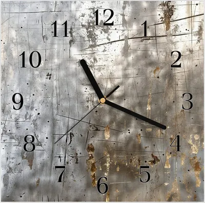 Produktbild von Wanduhr aus Glas mit Motiv Abstrakte Struktur- 30 x 30 cm - inkl. Aufhängesystem