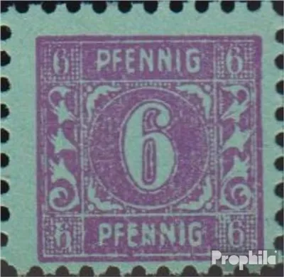 Produktbild von Briefmarken Sowjetische Zone (All.Bes.) 1945 Mi 10x XII, EN in PFENNIG verstümmelt (Feld 51) postfrisch Mecklenburg 1.Ausgabe