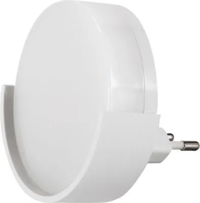 Image de Veilleuse Prise LED 1W Ronde avec Capteur Crépusculaire 220V