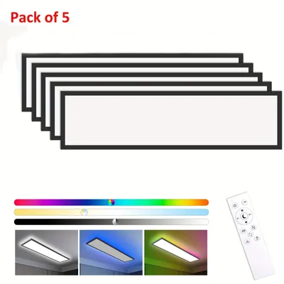 Obrázok produktu pre Sada 5 LED stropných svietidiel - LED panelové svietidlo - Stropné osvetlenie - Stropné svietidlo - LED panely