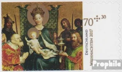Produktbild von Briefmarken BRD (BR.Deutschland) 2017 Mi 3345 (kompl.Ausg.) selbstklebende Ausgabe gestempelt Weihnachten