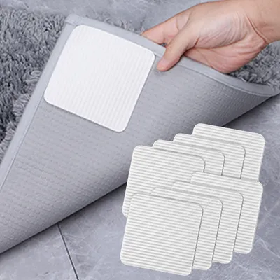 Produktbild von Teppich Antirutschunterlage 8 Stück 10cmx10cm Waschbar Vacuum Tech für Hartholzböden