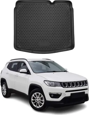 Image de Tapis de coffre pour Jeep Compass 2016-2021 Caoutchouc TPE Noir
