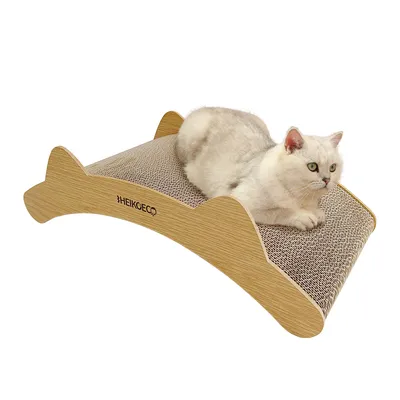 Produktbild von Heikoeco® Katzen Kratzbrett, Doppelseitig Haltbarer Kratzbretter Katze aus Qualitätswellpappe, 2 in 1 Kratzpappe für Katzen, Kratzmatte Katze, betten,