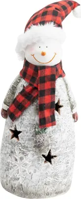 Produktbild von TrendLine Dekofigur Schneemann 43 x 20 cm weiß-rot