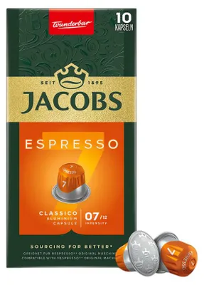 Image de Jacobs Espresso Classico | 10 capsules Nespresso® comp. Capsules