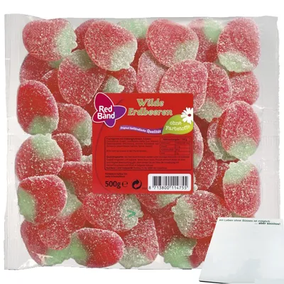 Produktbild von Red Band Wilde Erdbeeren (1x500g Beutel) + usy Block