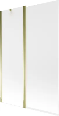 Obrázek produktu pro Mexen Flip vanová zástěna 1 křídlo 120 x 150 cm, Vzor jinovatky, Zlatá - 894-120-101-50-30