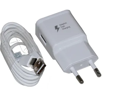Produktbild von Schnell-Ladegerät für Original Samsung Galaxy S20 FE + 1,5m weiß Typ-C Datenkabel 2A 15W Netzteil 2000mAh Auf-ladekabel Travel Charger + Emiro Pad