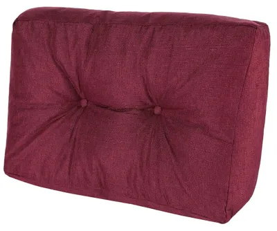 Image de Coussin de palette Coussin d'assise Coussin dorsal 40x60x20 bordeaux