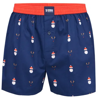 Produktbild von Happy Shorts american Boxershorts Webboxer Weihnachten Santa - Rudolph, Farbe:Santa - Rudolph, Grösse:S