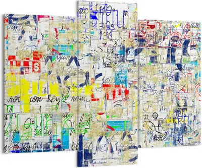 Produktbild von Bild auf Leinwand - Leinwandbild - Straße Graffiti Wand Wandmalerei - 130x100cm - Wand Bild - Wanddeko - Leinwanddruck - Bilder - Kunstdruck - Leinwand bilder - Wandkunst - CB130x100-2907