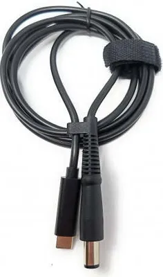Produktbild von SYSTEM-S USB 3.1 Kabel 145 cm Typ C Stecker zu DC 20 V 7,4 x 5,0 mm Stecker