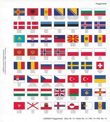 Produktbild von Lindner 14 Perforiertes farbiges Flaggenblatt