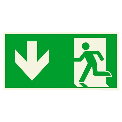 Immagine prodotto di SafetyMarking® Rettungszeichen - Notausgang links abwärts
