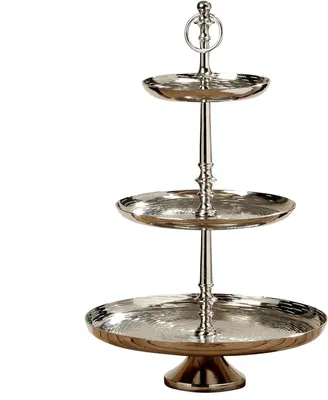 Produktbild von 3-Etagen-Regal Silber dekoriert