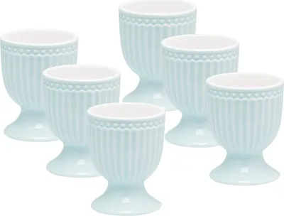 Produktbild von Greengate Alice Eierbecher pale blue 6,5 cm Set6