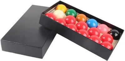 Productafbeelding van Biljartballenset van kunststof - 17 stuks - 2,1 inch - Nauwkeurige rondheid - Stabiliteit en balans - geschikt voor toernooien - biljartballen