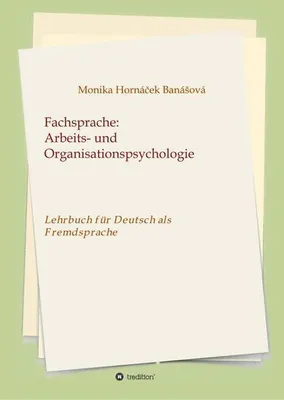 Produktbild von Fachsprache: Arbeits- und Organisationspsychologie