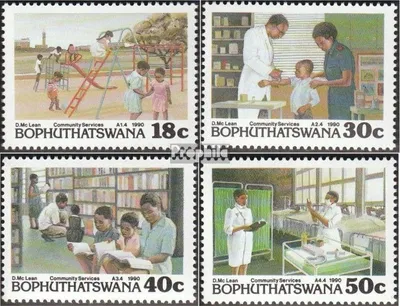 Produktbild von Briefmarken Bophuthatswana 1989 Mi 227-230 (kompl.Ausg.) postfrisch Traditionelle Häuser