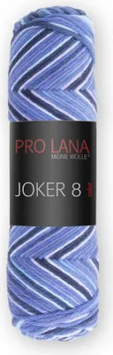 Produktbild von Pro Lana Joker 8fach Color 50g 533 blau.flieder-schwarz