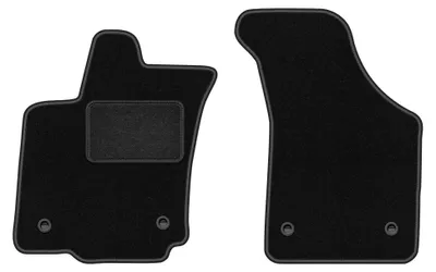 Immagine prodotto di Tappetini anteriori in moquette per VW Phaeton 2002-2016 (Sedan z gaśnicą) – 2 pezzi, neri, su misura – Wielganizator LUX
