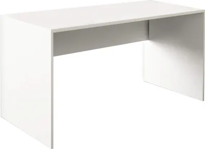 Immagine prodotto di Milani Home - scrivania moderna 139 x 75 x 68 cm con cassetti, bianco, per studio e ufficio