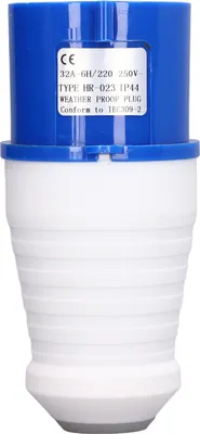 Zdjęcie produktu dla Przemysłowe gniazdo wtykowe, wodoodporne gniazdo, wodoodporne złącze, przemysłowe złącze zasilania, wodoodporne gniazdo, 3-pinowe gniazdo przemysłowe