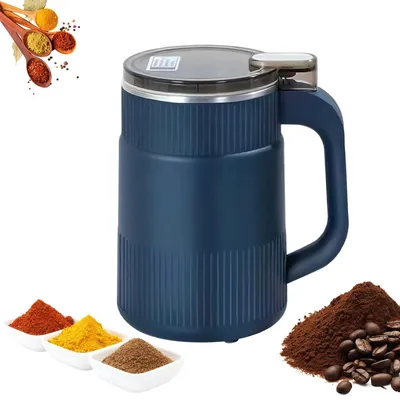 Elektrische Kaffeemühle, 200 W, Edelstahl, 17x11 cm