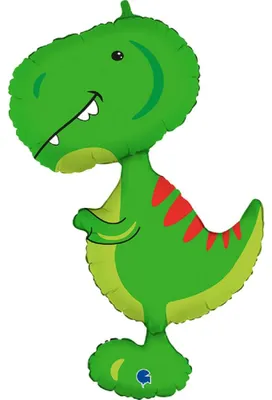 Produktbild von Folienballon Tyrannosaurus Rex 59x72 cm Dino Dinosaurier Ballon für Kinder grün