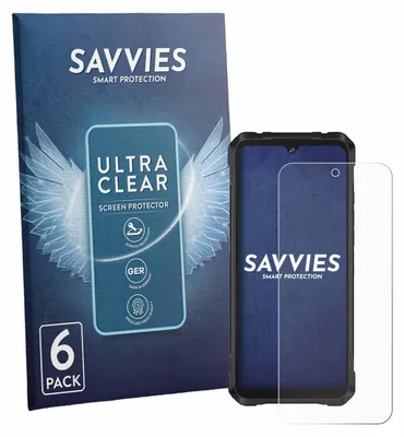 Produktbild von 6x Für Cubot King Kong Power 5 Schutzfolie Savvies Displayschutz Display Schutz Folie Klar Transparent