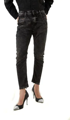 Produktbild von Diesel D-FAYZA-Zip 009FZ Sweatjeans Damen Jeans Hose Boyfriend