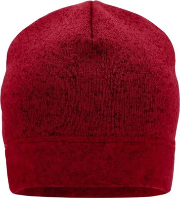 Produktbild von Strickmütze in Melangeoptik red-melange/black, Gr. one size