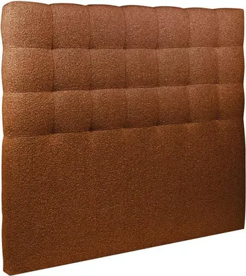 Productafbeelding van Gestoffeerde hoofdbord – Gestikt – Terracotta bouclé stof – 135 cm