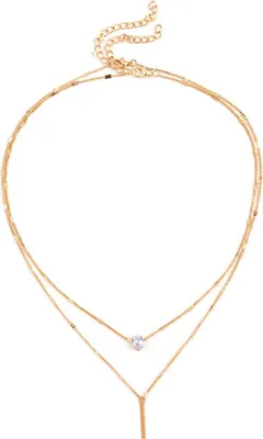 Produktbild von 2 Stück/Set Damenhalskette, mehrschichtig, verstellbar, galvanisch, personalisierbar, geometrischer Anhänger, Dekoration, hypoallergen, Schichtung, lange Halskette, Schmuckzubehör
