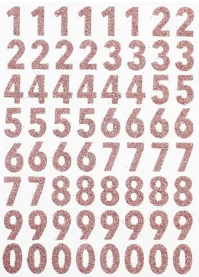 Produktbild von Edel Sticker Zahlen groß rose-gold
