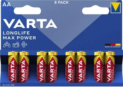 A pack of VARTA AA batteries.