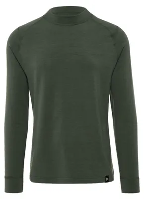 Image de T-shirt à manches longues Merino ARCTIC pour homme, vert forêt. Taille : S