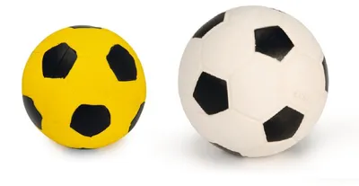 Produktbild von Beeztees Hundespielzeug Fußball, Größe:10,5 cm schwarz/weiß