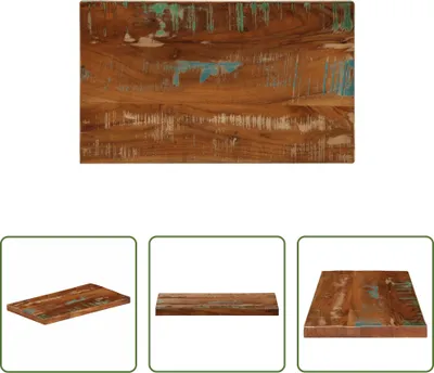 Produktbild von The Living Store Tischplatte 50x20x3,8 cm Rechteckig Altholz Massiv