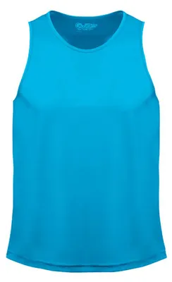 Zdjęcie produktu dla Just Cool JC007 | Cool Vest Tank Top Koszulka sportowa - WRAP cert. Kolor: Sapphire Blue - Rozmiar: S