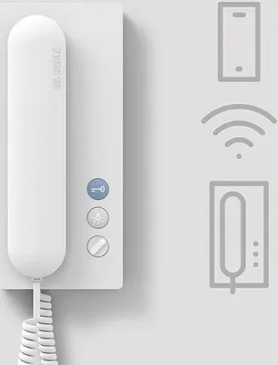 Produktbild von Siedle Weiß Haustelefon 6+n IQ HTA m.WLAN-Schnittstelle f.Siedle App