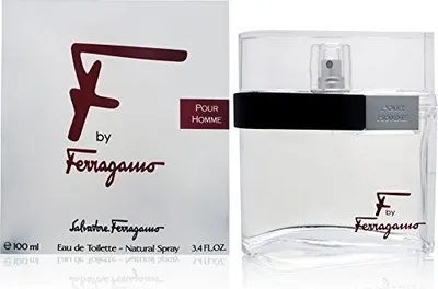 A product shot of a perfume bottle and its packaging.