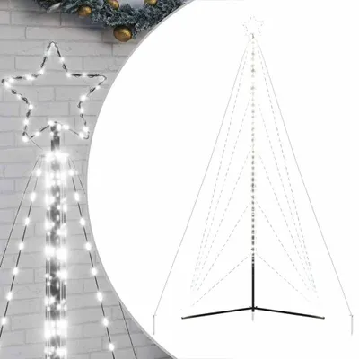 Zdjęcie produktu dla vidaXL Choinka LED 615 diod LED zimna biel 404,5 cm
