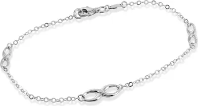 Produktbild von Infinity Armkettchen echt Silber 925 rhodiniert