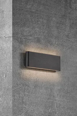 Produktbild von Nordlux LED Wandleuchte Kinver in Schwarz 10W 990lm IP54